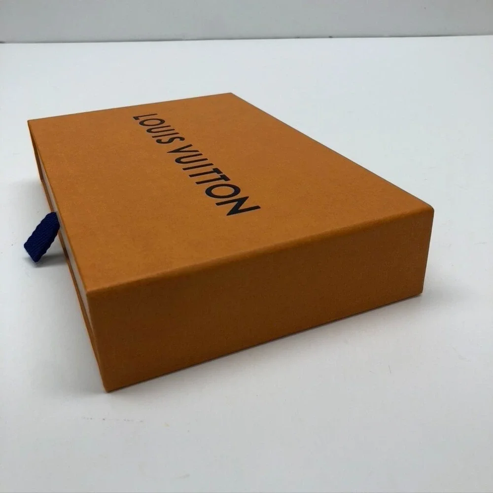 Authentic Louis‎ Vuitton Box Drawer Style Empty Storage Small Orange 8x5.5x1.5